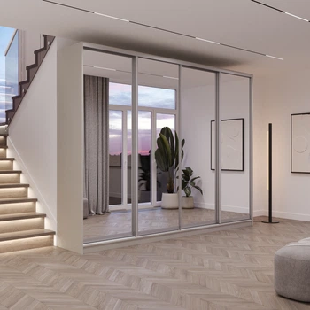 Шкаф-купе Viant Ligth1KomboDual Зеркала 3000х600x2400 мм Кашемир