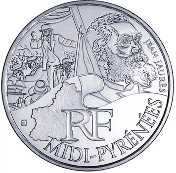 Монета Франція 10 євро 2012 «Регіони Франції - Південні Піренеї» Срібло UNC (KM#1887)