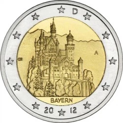 Монета Німеччина 2 євро 2012 «Баварія» UNC (KM#305)
