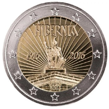 Монета Ирландия 2 евро 2016 Биметалл UNC 100 лет Республике