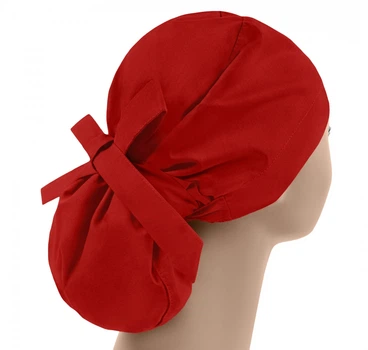 Медицинская шапочка женская PonyTopHat универсальная Красная