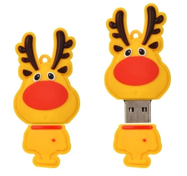 USB Флешка UDisc Желтый Олень 64Gb