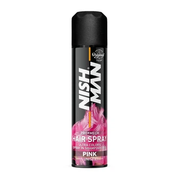 Спрей для волос окрашивающий NISHMAN Hair Coloring Spray PINK розовый 150 мл