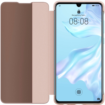 Etui z klapką Huawei Smart View Flip Cover do P30 Pink (6901443277506)