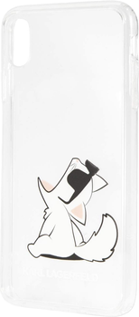 Панель Karl Lagerfeld Choupette Fun do Apple iPhone Xs Max Transparent (3700740436004)