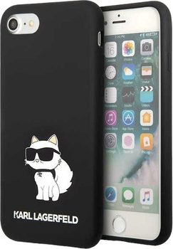 Панель Karl Lagerfeld Silicone Choupette do Apple iPhone 7/8/SE 2020/SE 2022 Black (3666339118884)