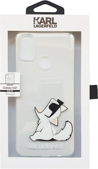 Панель Karl Lagerfeld Choupette Fun do Samsung Galaxy M21 Transparent (3700740478912)