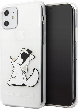 Панель Karl Lagerfeld Choupette Fun do Apple iPhone Xr/11 Transparent (3700740466766)