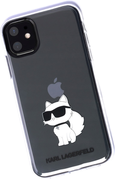 Панель Karl Lagerfeld Ikonik Choupette do Apple iPhone Xr/11 Transparent (3666339118983)