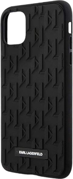 Панель Karl Lagerfeld Monogram 3D do Apple iPhone Xr/11 Black (3666339170011)