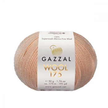 Пряжа Gazzal Wool 175 306-Светло-бежевый