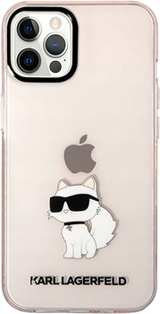 Etui Karl Lagerfeld Ikonik Choupette do Apple iPhone 12/12 Pro Pink (3666339119096)