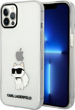Панель Karl Lagerfeld Ikonik Choupette do Apple iPhone 12/12 Pro Transparent (3666339119089)
