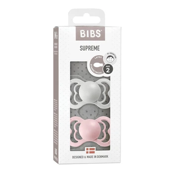 Пустышка BIBS Supreme набор 2 шт латексная анатомическая 6-36 мес Haze Blossom