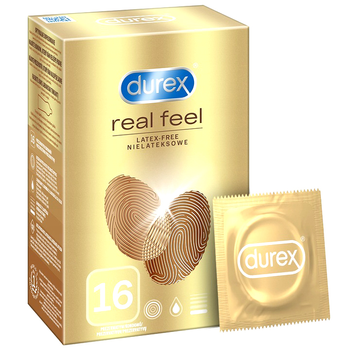 Презервативи Durex bez lateksu Real Feel безлатексні 16 шт (5052197053074)