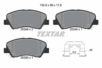 Колодки гальмові дискові Textar 2534801