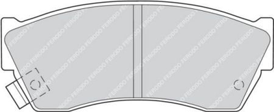 Колодки дискові гальмові, к-кт. Ferodo FDB588