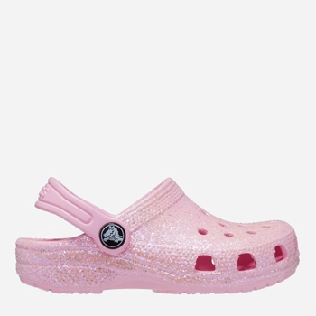 Дитячі крокси для дівчинки Crocs Classic Glitter Clog TCR206992 23-24 Рожеві (196265255412)