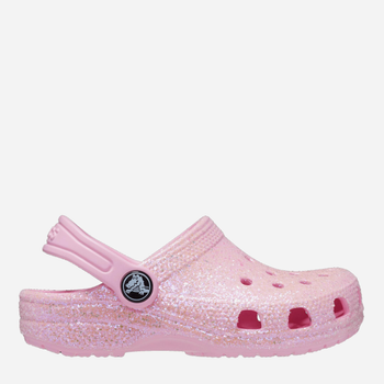 Дитячі крокси для дівчинки Crocs Classic Glitter Clog TCR206992 25-26 Рожеві (196265255436)