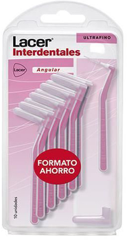 Міжзубні щітки Lacer 10 Angular Interdental Brushes 0.8 мм 10 шт (8470001716767)