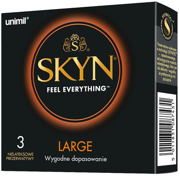 Презервативи Unimil Skyn Large без латексу 3 шт (5011831087226)