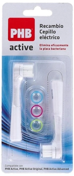 Змінні насадки для електричної зубної щітки PHB Active Adult Electric Tootbrush Head Refill 2 шт (8437010510717)