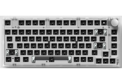 Клавиатура беспроводная FL ESPORTS DIY-barebone MK750 Wireless/Bluetooth/USB White/Transparent (MK750-5880)