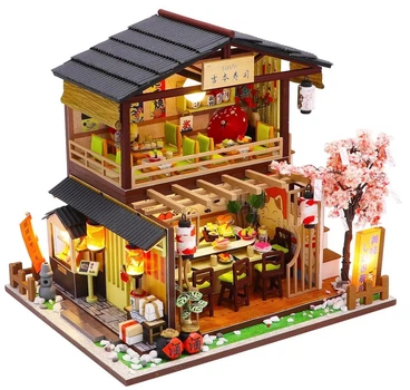 3D Румбокс "Японський Суші-Ресторан" Ляльковий Будиночок DIY DollHouse від CuteBee (G306)