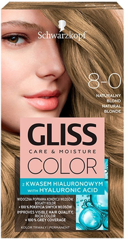 Фарба для волосся Gliss Color Care & Moisture 8-0 Natural Blonde 143 мл (9000101262087)
