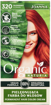 Farba do włosów Joanna Naturia Organic pielęgnująca 320 Płomienny 100 ml (5901018020231)