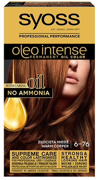 Farba do włosów Syoss Oleo Intense trwale koloryzująca z olejkami 6-76 Złocista Miedź (9000100814553)