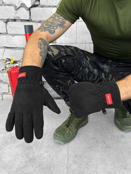 Тактичні флісові рукавички Tactical Gloves Black XL