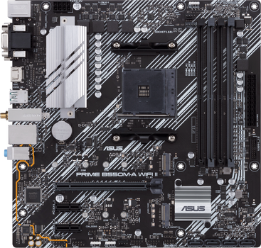 Материнська плата Asus PRIME B550M-A Wi-Fi II (sAM4, AMD B550, PCI-Ex16)