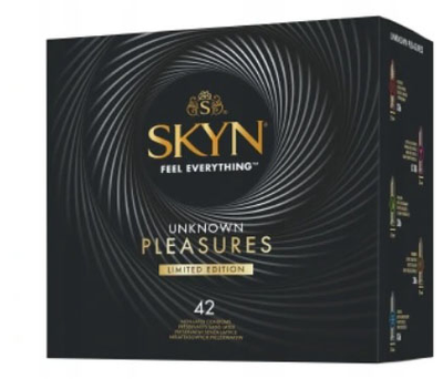 Prezerwatywy Unimil Skyn Unknown Pleasures Limited Edition nielateksowe mix 42 szt (5011831076084 / 5011831101526)