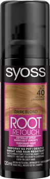 Spray Syoss Root Retouch do maskowania odrostów Ciemny Blond 120 ml (9000101052886)