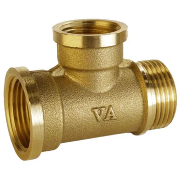 Трійник 3/4"в х 1/2"в х 3/4"з латунь ВЛМЗ