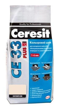 Фуга Ceresit CE 33 Plus Кольоровий шов 2кг світлий беж 121