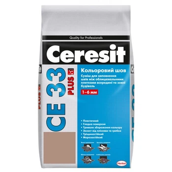 Фуга Ceresit CE 33 Plus Цветной шов 2кг кремовый 138