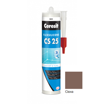 Силиконовый герметик Ceresit CS25 (сиена 47) 280мл
