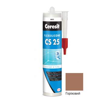 Силиконовый герметик Ceresit CS25 (ореховый 55) 280мл
