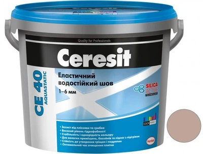 Фуга Ceresit CE 40 Aquastatic Еластичний водостійкий шов 2кг багама 43