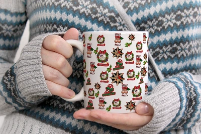 Чашка Біла 330мл Новорічна "MERRY CHRISTMAS "