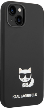Панель Karl Lagerfeld Silicone Choupette Body для Apple iPhone 14 Black (3666339076559)