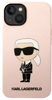 Панель Karl Lagerfeld Silicone Ikonik для Apple iPhone 14 Pink (3666339098612)