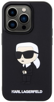 Панель Karl Lagerfeld Rubber Ikonik 3D для Apple iPhone 14 Pro Max Black (3666339122652)