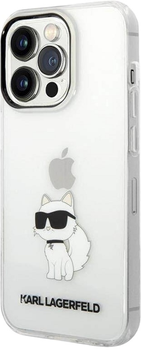 Панель Karl Lagerfeld Ikonik Choupette для Apple iPhone 14 Pro Max Transparent (3666339087159)
