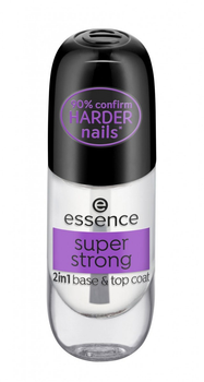 Baza pod lakier i top Essence Cosmetics Super Strong 2 w 1 Base & Top Coat 8 ml (4059729384584)