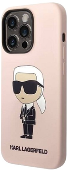 Etui Karl Lagerfeld Silicone Ikonik do Apple iPhone 14 Pro Max Pink (3666339098643)