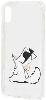 Панель Karl Lagerfeld Choupette Fun для Apple iPhone X/Xs Transparent (3700740435984)