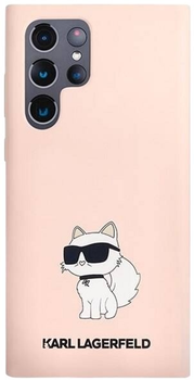 Etui Karl Lagerfeld Silicone Choupette do Samsung Galaxy S23 Ultra Pink (3666339117696)